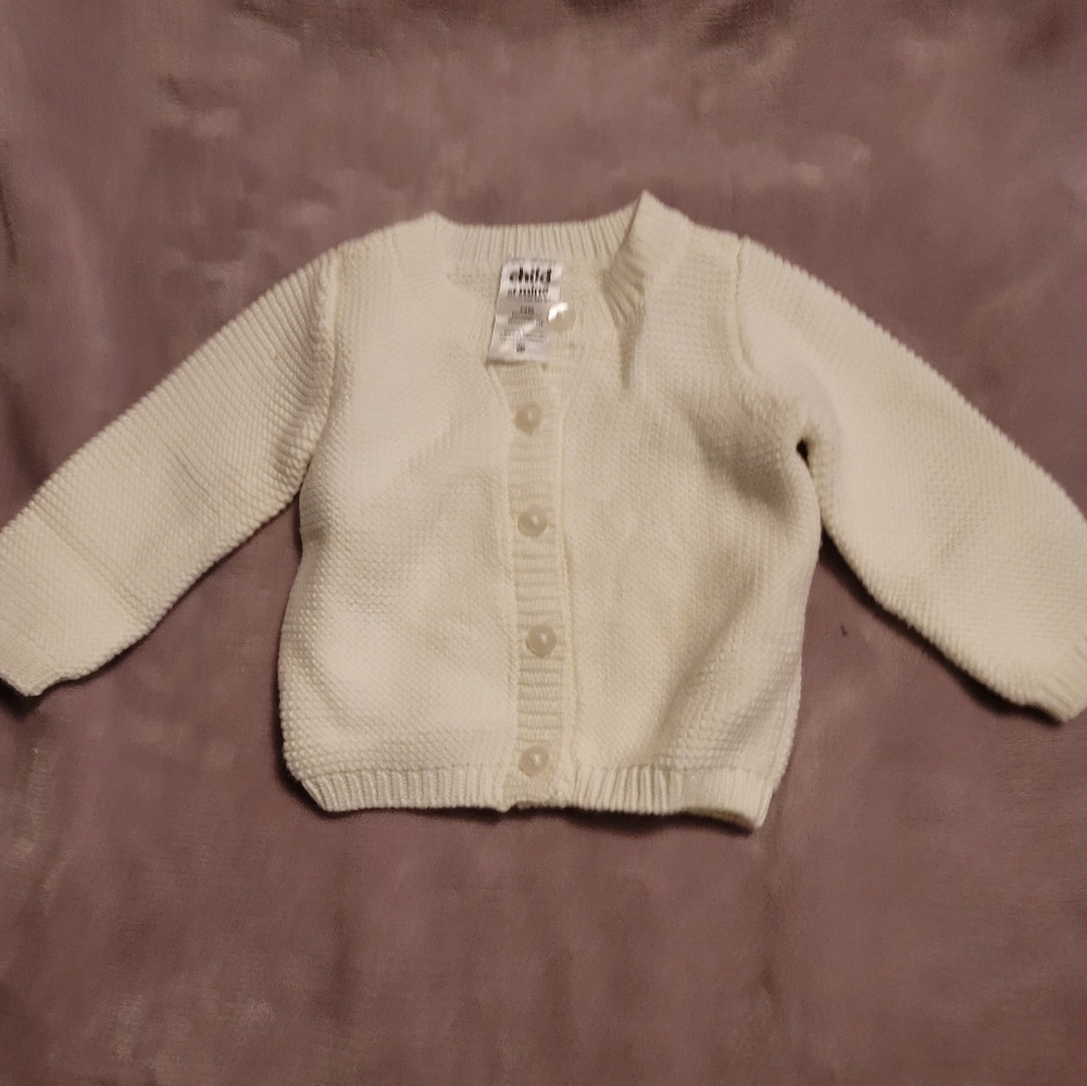 Carter's NB white sweater
